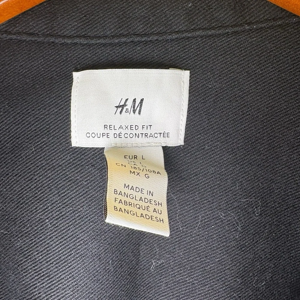 H & M Canvas‎ Barn Coat Chore Jacket Canvas Black Workwear Men's Size XXL